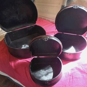 Set of Black Storage Boxes